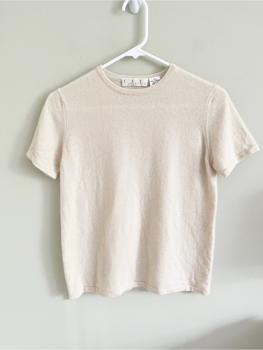 TSE cashmere short sleeve sweater